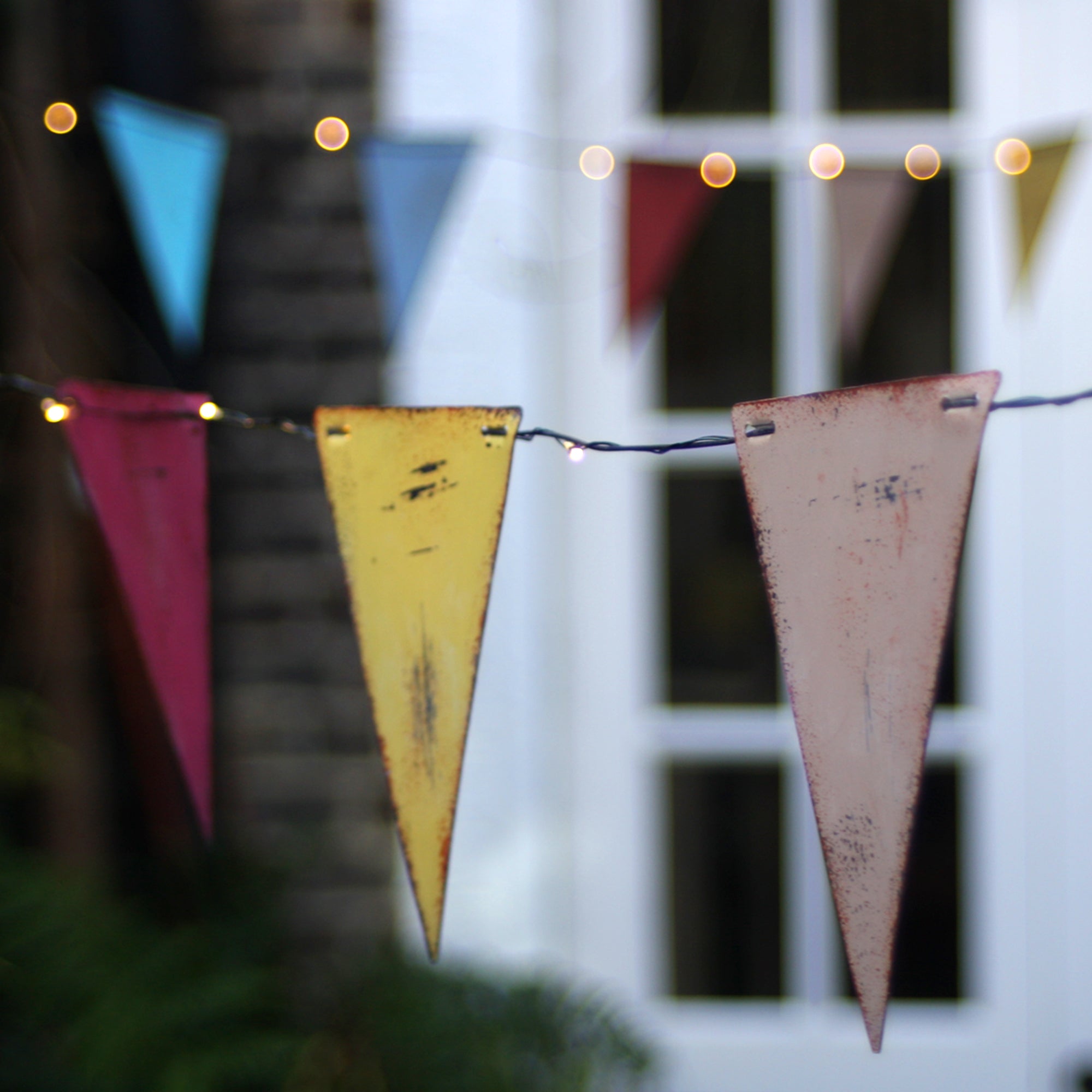 Garden bunting online with solar lights